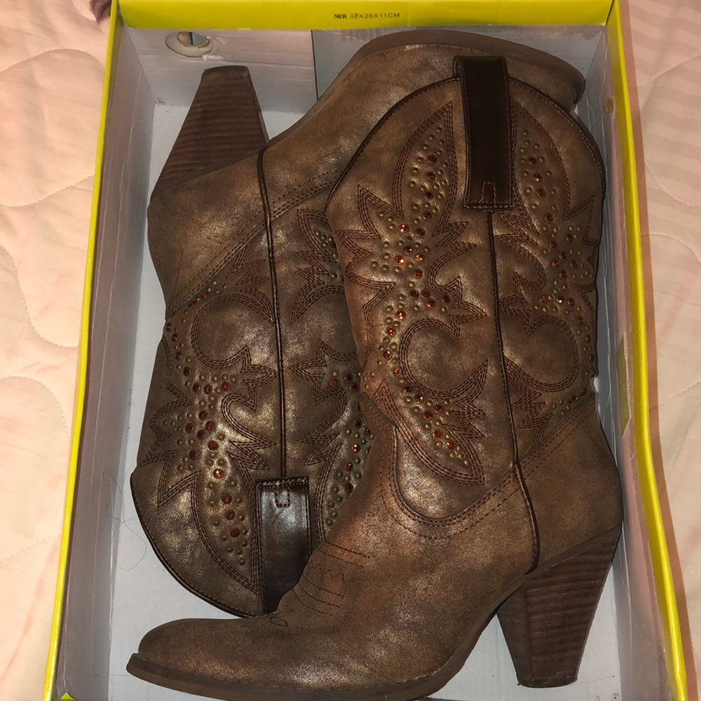 Very Volatile Bronze Boots